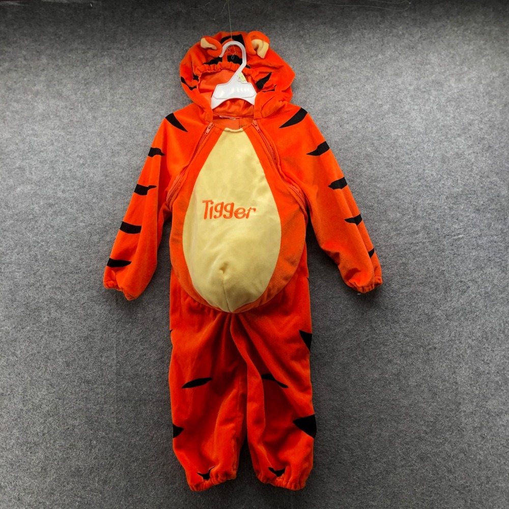 Disney Tigger Winnie the Pooh Costume Jumpsuit Toddler 2T-3T Halloween Plush Kid